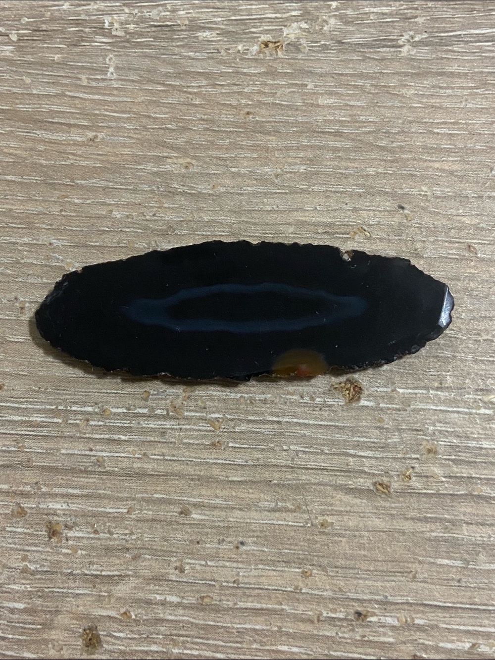 Black Agate Slab Slice - Polished Mineral Accent